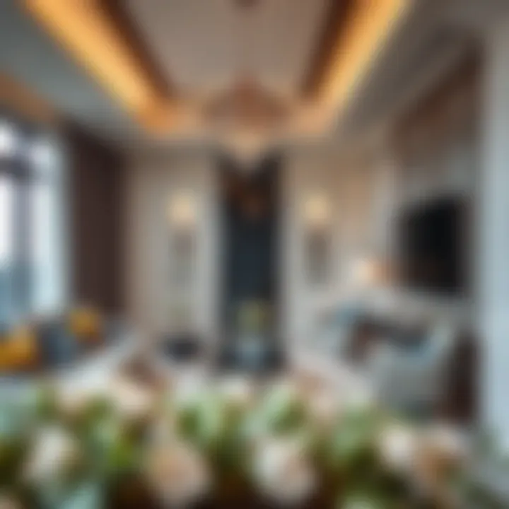 Luxurious apartment interior at Al Manara Residence