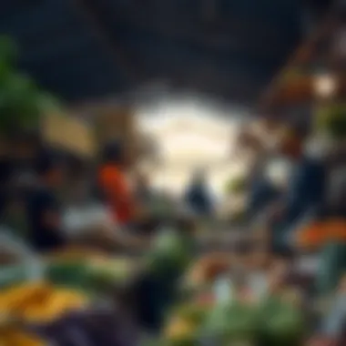 Local vendors showcasing artisanal products