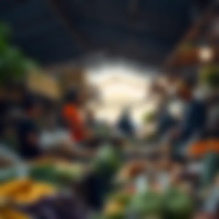 Local vendors showcasing artisanal products