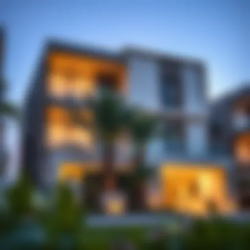 Luxurious exterior view of Jood Residence showcasing modern architecture