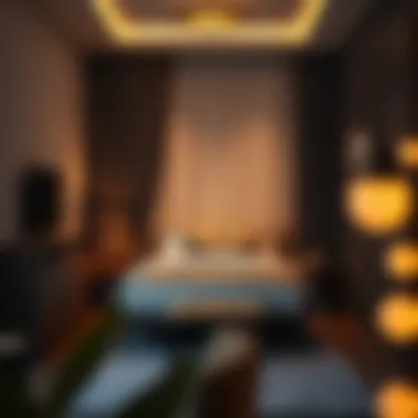 A cozy room interior representing monthly rental options in Dubai