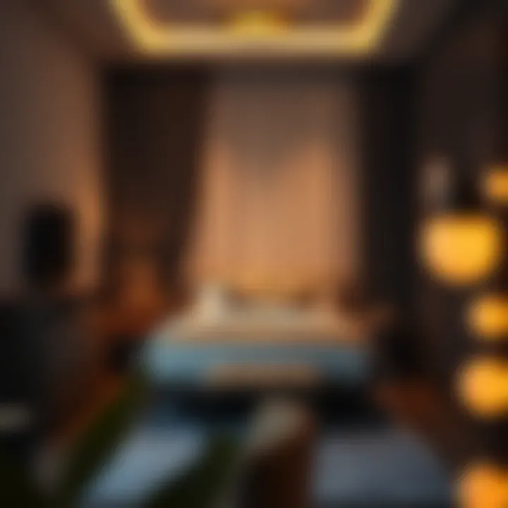 A cozy room interior representing monthly rental options in Dubai