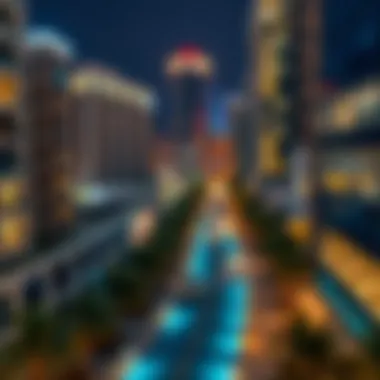 A map highlighting key neighborhoods in Dubai for room rentals