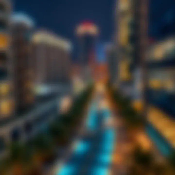 A map highlighting key neighborhoods in Dubai for room rentals