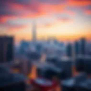 Dubai's Skyline and Neighborhoods A vibrant view of Dubai's skyline showcasing popular neighborhoods for monthly rentals