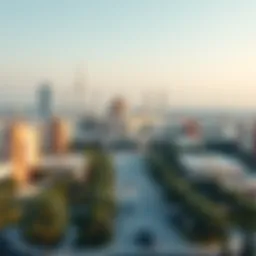 A panoramic view of a prestigious university campus in Dubai