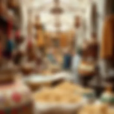 A glimpse into traditional crafts and artisanal products available at the souk