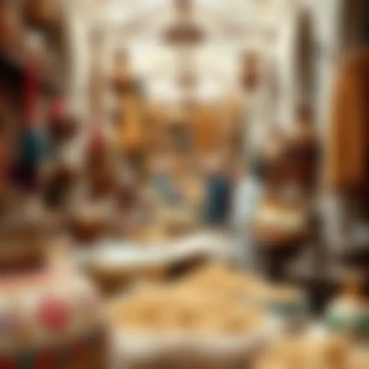 A glimpse into traditional crafts and artisanal products available at the souk