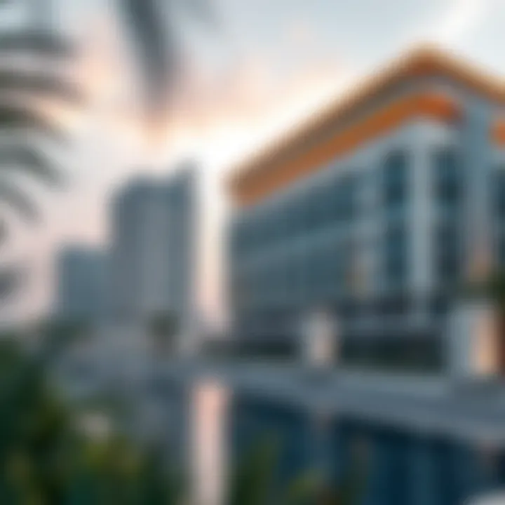 Stunning view of the Al Mamoorah Building showcasing its unique architectural design