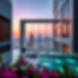 Stunning view of Al Raha Loft's modern architecture