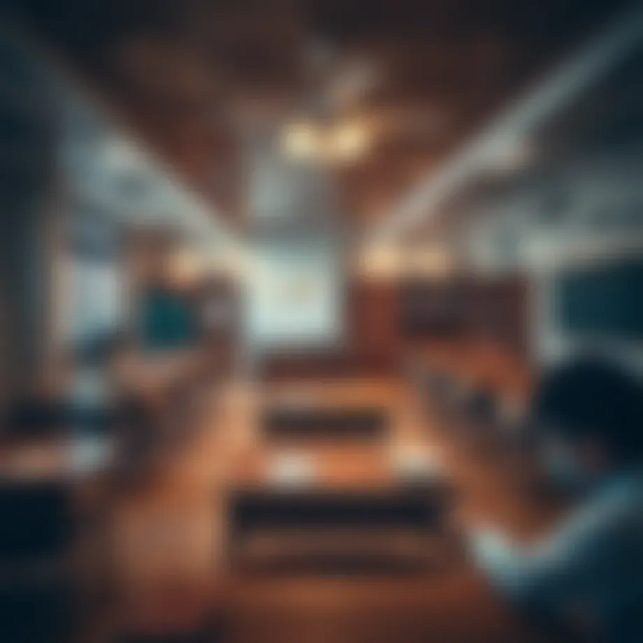 A traditional Emirati classroom showcasing modern education techniques