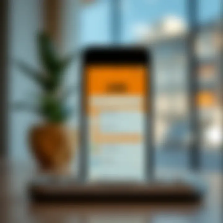 A smartphone displaying job search applications
