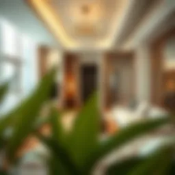 Luxurious apartment showcasing partitioned living spaces in Dubai.