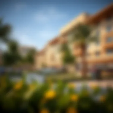Vibrant community spaces within Radiant Square promoting social interactions.