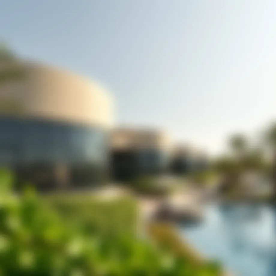 Lush views of the resort showcasing its integration with nature