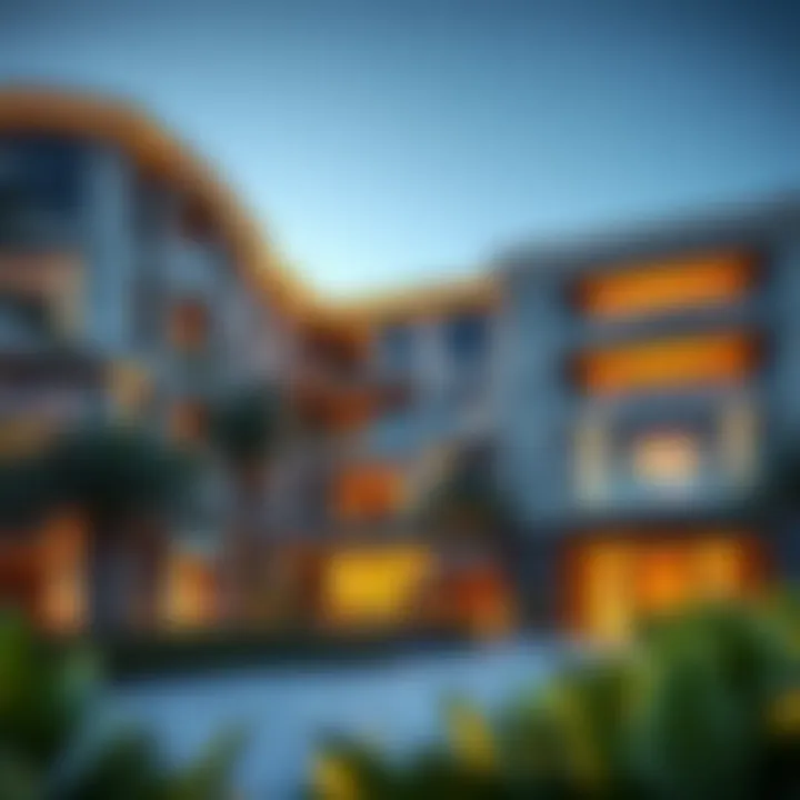 Luxurious exterior view of Vida Residences