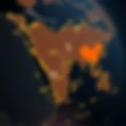 Map highlighting visa-free countries for UAE residents